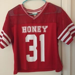 Forever 21 footballl style tee shirt